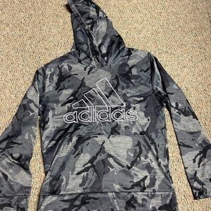 Boys camo grey hoodie